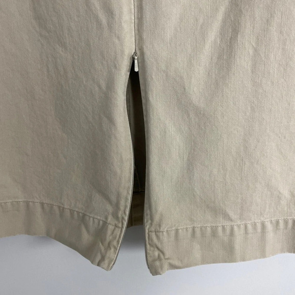 Vintage Eddie Bauer Legend Linden Skirt Size 12P Cotton Taupe Western - Picture 3 of 8